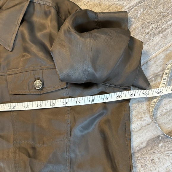 Cinq a Sept Helene Green Zip Peplum Jacket Size Medium - Picture 7 of 14